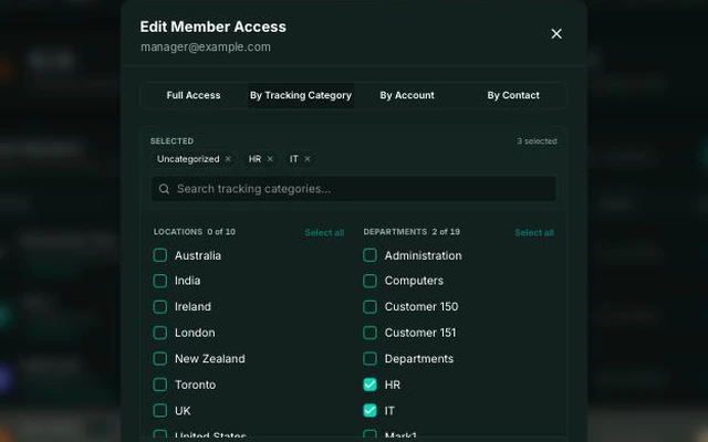 Secure financial sharing